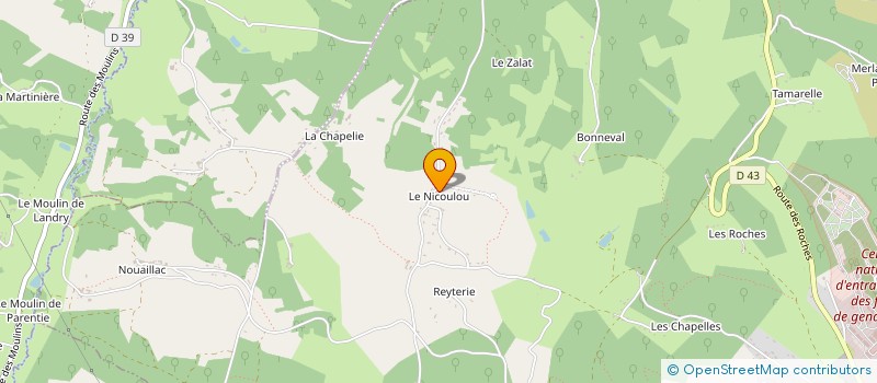 localisation de l'entreprise MADAME DELPHINE SIMON  SAINT-ASTIER