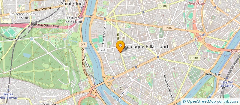 localisation de l'entreprise MADAME DELPHINE SIMON à BOULOGNE BILLANCOURT