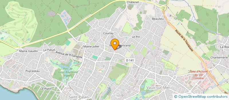 localisation de l'entreprise MADAME DELPHINE SIMON  SAINT-PALAIS-SUR-MER