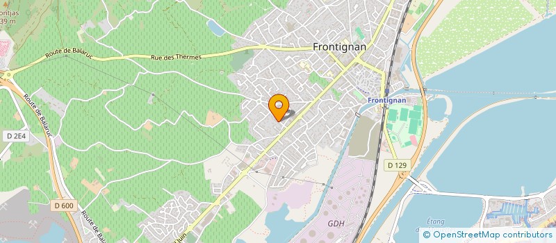 localisation de l'entreprise MADAME DELPHINE SIMONE  FRONTIGNAN