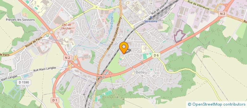 localisation de l'entreprise MADAME DELPHINE SIVE  BELLEU