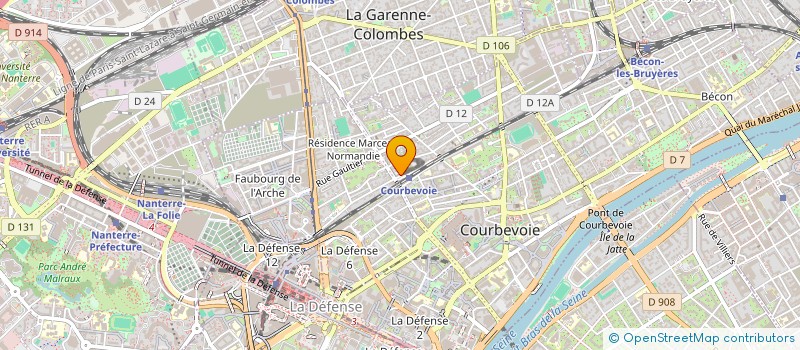localisation de l'entreprise MADAME DELPHINE SOYEZ à COURBEVOIE