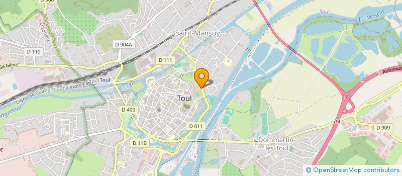 localisation de l'entreprise MADAME DELPHINE SPANNAGEL  TOUL