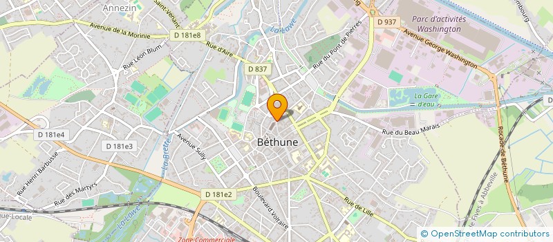 localisation de l'entreprise MADAME DELPHINE SROKA à BETHUNE