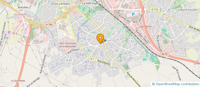 localisation de l'entreprise MADAME DELPHINE SUTTER  TREGUEUX