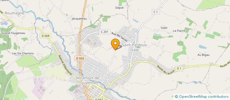 localisation de l'entreprise MADAME DELPHINE TABARD  SAINT-PARDOUX-ISAAC
