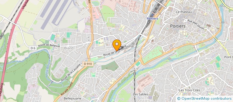 localisation de l'entreprise MADAME DELPHINE TARLET à POITIERS