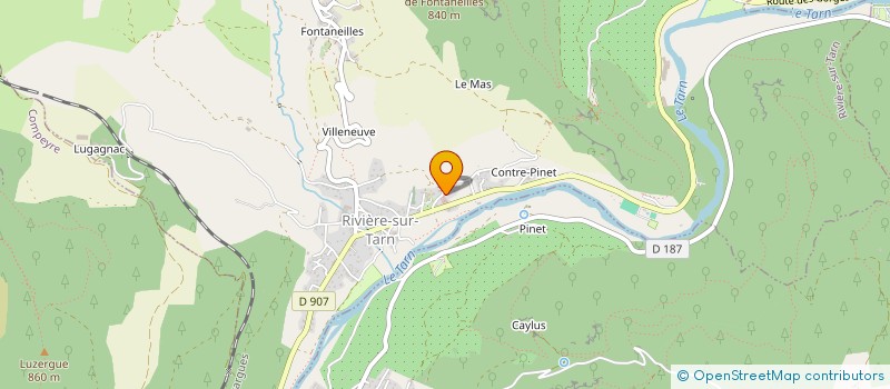 localisation de l'entreprise MADAME DELPHINE TEISSEDRE à RIVIERE-SUR-TARN