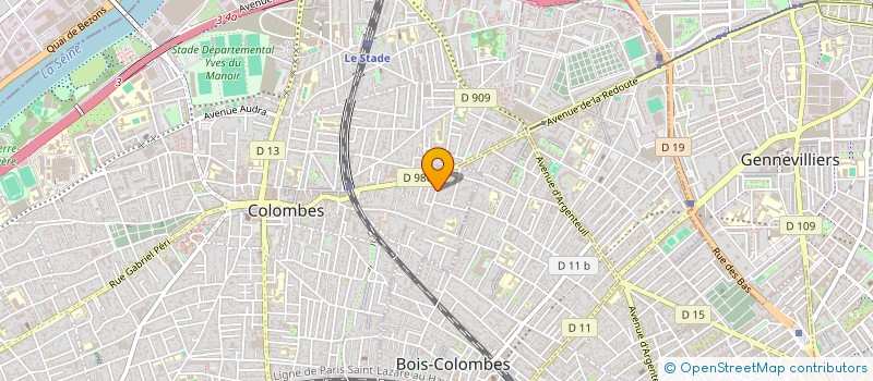 localisation de l'entreprise MADAME DELPHINE TEISSEIR  COLOMBES