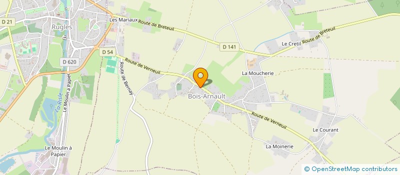 localisation de l'entreprise MADAME DELPHINE TERRASSE  BOIS-ARNAULT