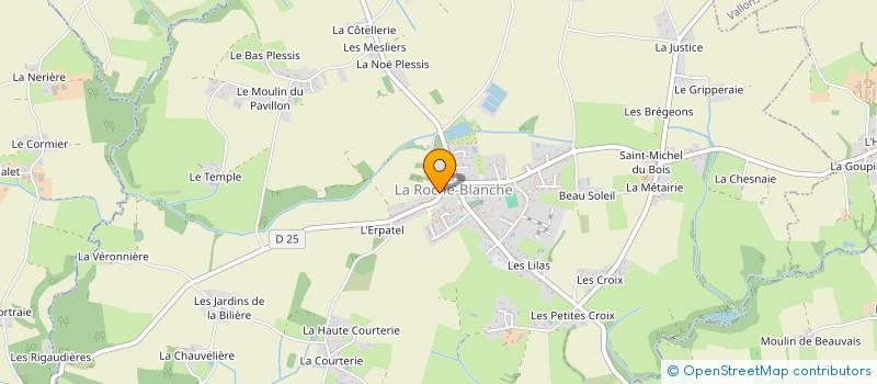 localisation de l'entreprise MADAME DELPHINE TEXIER  LA ROCHE-BLANCHE