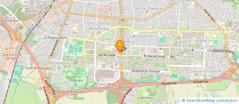 localisation de l'entreprise MADAME DELPHINE THEAUDIN  RENNES