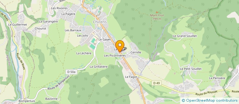 localisation de l'entreprise MADAME DELPHINE THEVENON  CHIRENS