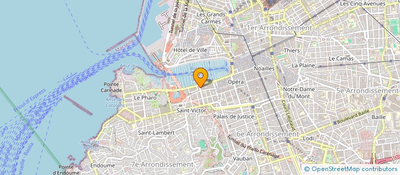 localisation de l'entreprise MADAME DELPHINE THEVENON à MARSEILLE
