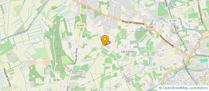 localisation de l'entreprise MADAME DELPHINE THIBAUD  LORIOL-DU-COMTAT