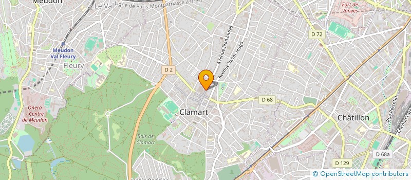 localisation de l'entreprise MADAME DELPHINE THIEBART à CLAMART