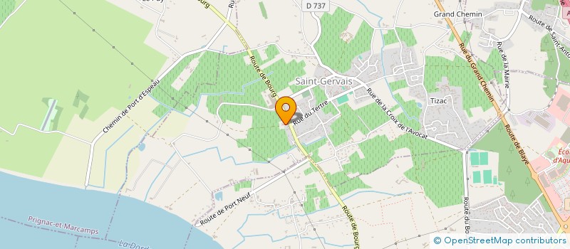 localisation de l'entreprise MADAME DELPHINE THOMAS  SAINT-GERVAIS