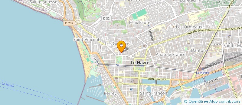 localisation de l'entreprise MADAME DELPHINE THUAULT  LE HAVRE