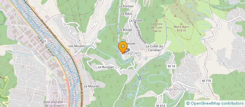 localisation de l'entreprise MADAME DELPHINE TISSIER  CASTAGNIERS