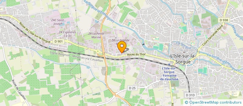 localisation de l'entreprise MADAME DELPHINE TOILLIEZ à L'ISLE-SUR-LA-SORGUE