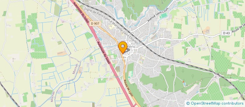 localisation de l'entreprise MADAME DELPHINE TOSCANO  PIOLENC