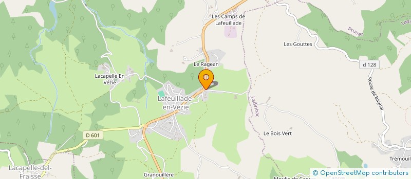 localisation de l'entreprise MADAME DELPHINE TOURLAN à LAFEUILLADE-EN-VEZIE