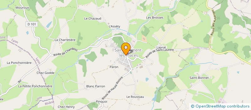 localisation de l'entreprise MADAME DELPHINE TOURLONIAS  SAINT-CLEMENT-LES-PLACES