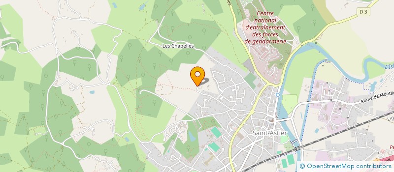 localisation de l'entreprise MADAME DELPHINE TOURNIER  SAINT-ASTIER