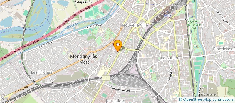 localisation de l'entreprise MADAME DELPHINE TRAN  METZ