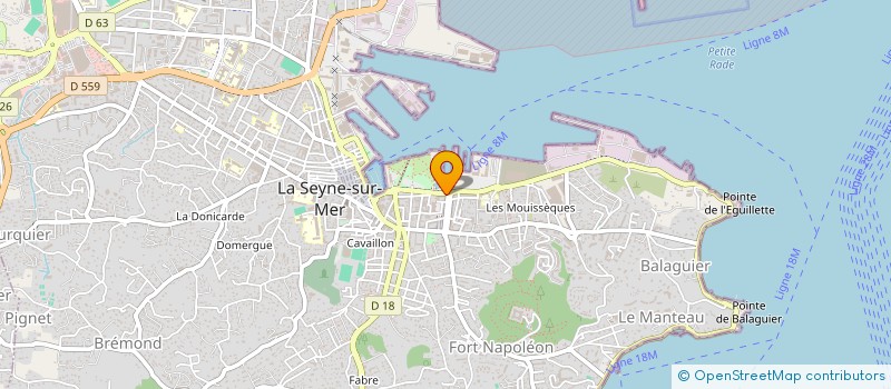 localisation de l'entreprise MADAME DELPHINE TRANSON à SIX-FOURS-LES-PLAGES