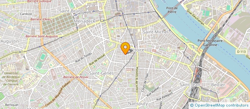 localisation de l'entreprise MADAME DELPHINE TRAVADON  BORDEAUX