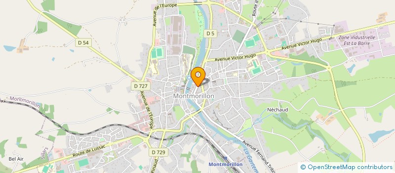 localisation de l'entreprise MADAME DELPHINE TRICOCHE à MONTMORILLON