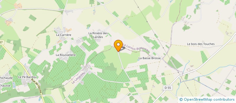 localisation de l'entreprise MADAME DELPHINE TROUART à LE LANDREAU