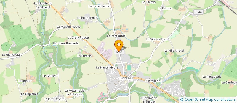 localisation de l'entreprise MADAME DELPHINE TUSSEAU  CORSEUL