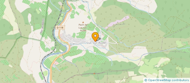 localisation de l'entreprise MADAME DELPHINE VACHER  LUC-SUR-AUDE