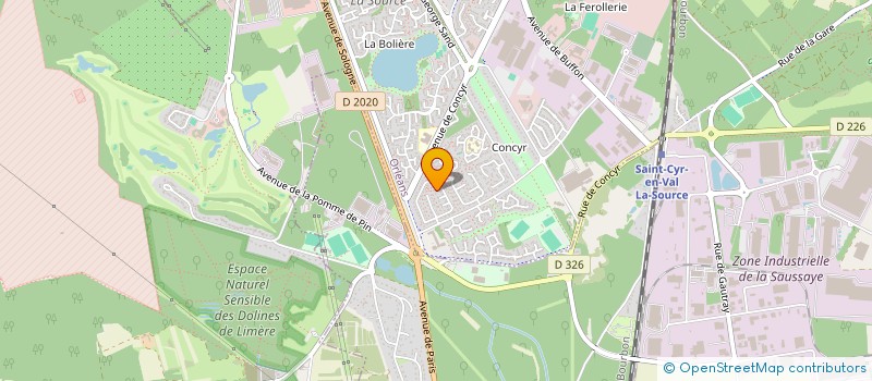 localisation de l'entreprise MADAME DELPHINE VALLI à ORLEANS