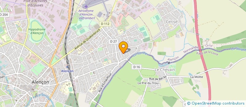 localisation de l'entreprise MADAME DELPHINE VALLIENNE à ALENCON