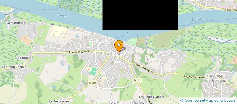 localisation de l'entreprise MADAME DELPHINE VALLON  LE PELLERIN