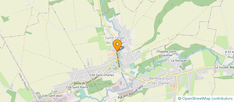 localisation de l'entreprise MADAME DELPHINE VANDERPERRE  SAINT-LEGER-LES-DOMART