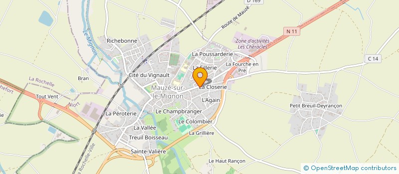 localisation de l'entreprise MADAME DELPHINE VASSEUR  SAINT-HILAIRE-LA-PALUD