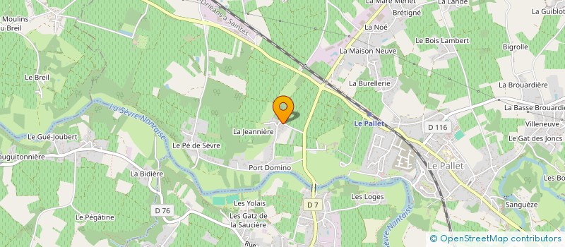 localisation de l'entreprise MADAME DELPHINE VAUTE à LE PALLET