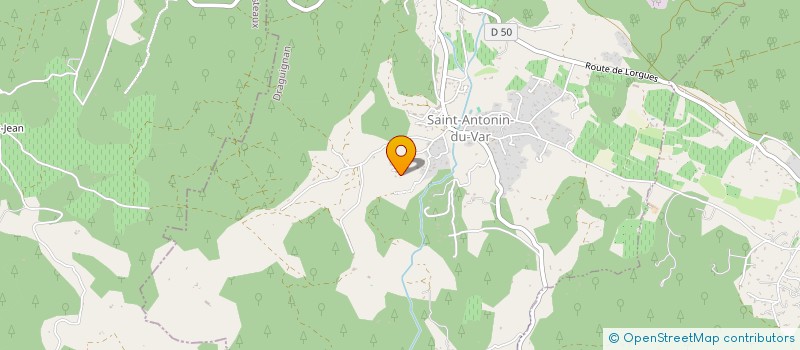 localisation de l'entreprise MADAME DELPHINE VERDIERE  SAINT-ANTONIN-DU-VAR