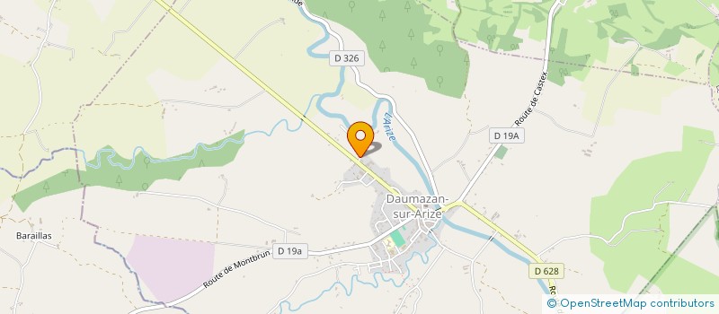 localisation de l'entreprise MADAME DELPHINE VERGE à DAUMAZAN-SUR-ARIZE