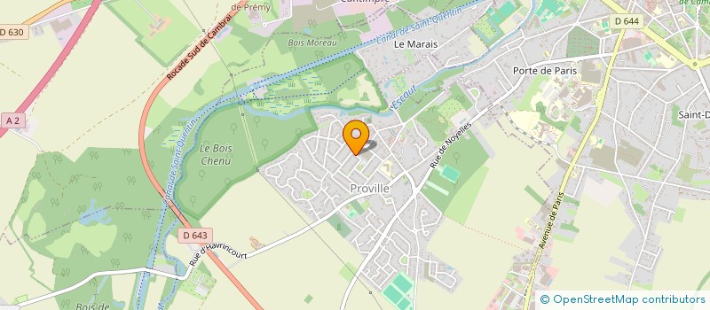 localisation de l'entreprise MADAME DELPHINE VERIN  PROVILLE