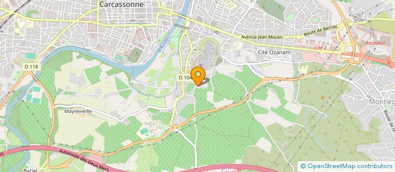 localisation de l'entreprise MADAME DELPHINE VIDAL  CARCASSONNE