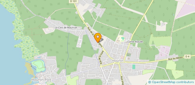 localisation de l'entreprise MADAME DELPHINE VIDAL  HOURTIN