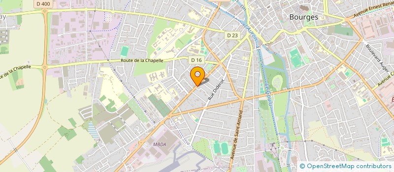 localisation de l'entreprise MADAME DELPHINE VIDAL  BOURGES