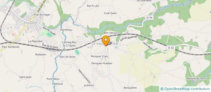 localisation de l'entreprise MADAME DELPHINE VIEILLE  LE VIEUX-MARCHE