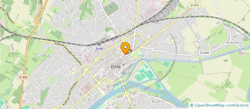 localisation de l'entreprise MADAME DELPHINE VIGOUREUX à DOLE