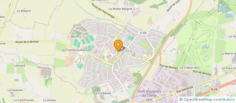 localisation de l'entreprise MADAME DELPHINE VIGOUROUX  LE RHEU